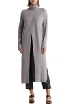 By Design Brenda Turtleneck Maxi Dress In Heather Grey