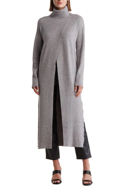 By Design Brenda Turtleneck Maxi Dress In Heather Grey