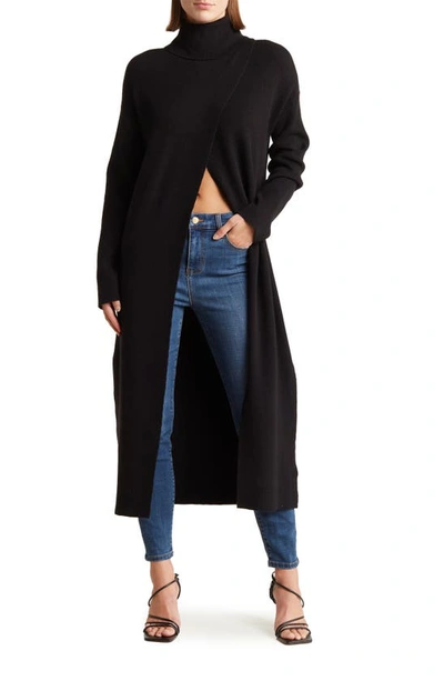 By Design Brenda Turtleneck Maxi Dress In Black
