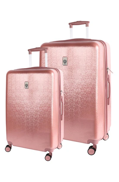 Vince Camuto Set Of Two Ayden Hardshell Spinner Suitcase In Rosegold