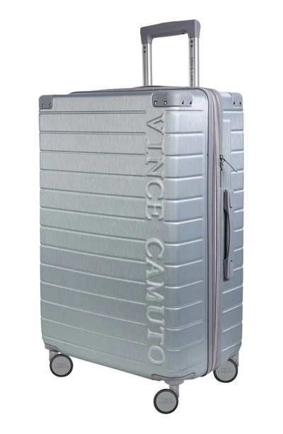 Vince Camuto Zeke 20" Hardshell Spinner Suitcase In Silver