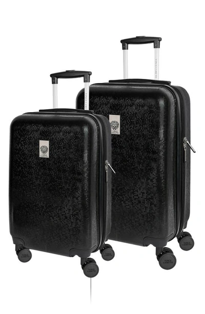Vince Camuto Set Of Two Ayden Hardshell Spinner Suitcase In Black