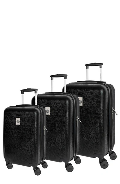 Vince Camuto Set Of Three Ayden Hardshell Spinner Suitcase In Black