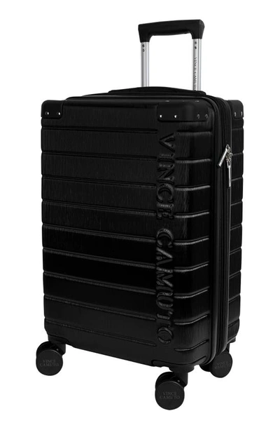Vince Camuto Zeke 20" Hardshell Spinner Suitcase In Black