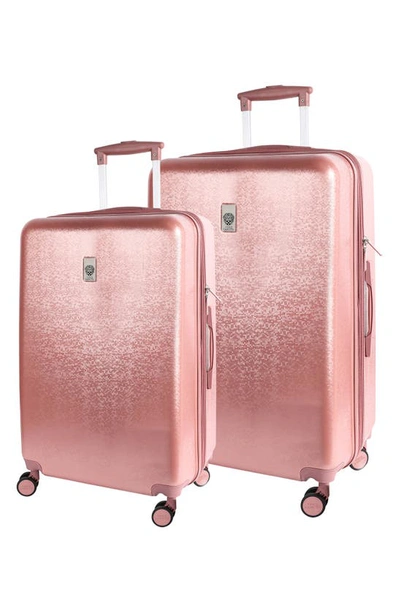 Vince Camuto Set Of Two Ayden Hardshell Spinner Suitcase In Rosegold