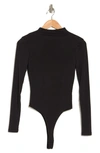Elodie Funnel Neck Bodysuit In Black