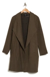T Tahari Ottoman Waterfall Knit Topper In Olive