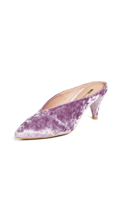 Matiko Lisa Point Toe Mules In Purple