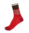 Fendi Logo Cotton-blend Socks In Burgundy