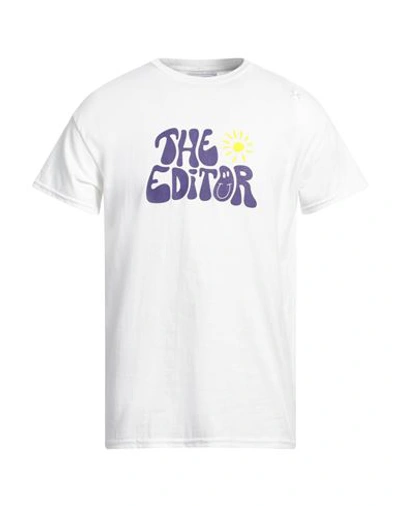 The Editor Man T-shirt White Size Xxl Cotton