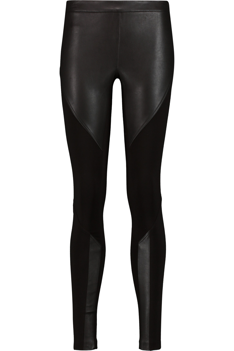 Rebecca Minkoff Donlon Leather-paneled Stretch-jersey Leggings | ModeSens