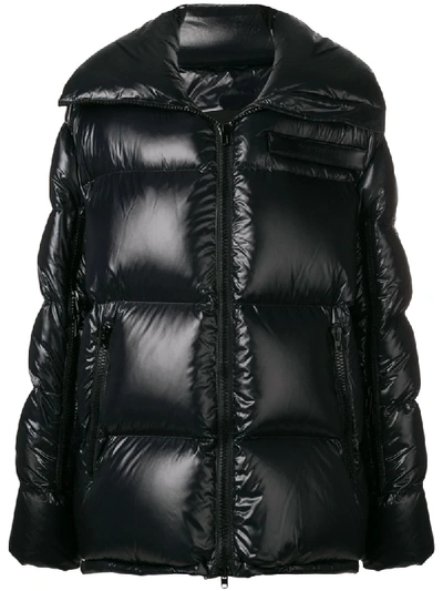 Calvin Klein 205w39nyc Navy Oversized Padded Coat In Black