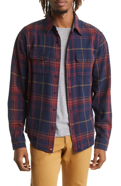 The Normal Brand Mountain Regular Fit Flannel Button-up Shirt In Cider Plaid