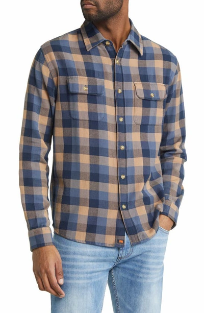 The Normal Brand Mountain Regular Fit Flannel Button-up Shirt In Maple Plaid