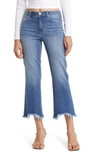 1822 Denim High Waist Raw Hem Jeans In Hugh