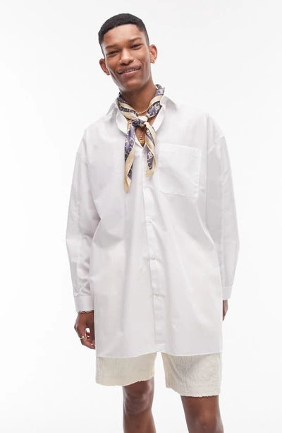 Topman Oversize Formal Shirt In White