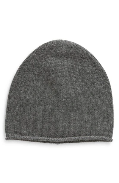 Vince Boiled Cashmere Chunky Knit Beanie In Heather Gray