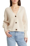 Vero Moda Lea V-neck Cardigan In Pumice Stone