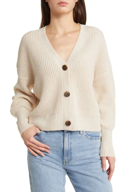 Vero Moda Lea V-neck Cardigan In Pumice Stone