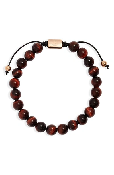 Clifton Wilson Tiger's-eye Slider Bracelet In Brown