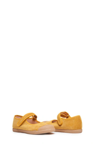 Childrenchic Kids' Mary Jane Captoe Sneaker In Yellowdnu