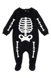 Petit Lem Babies' Skeleton Glow In Black