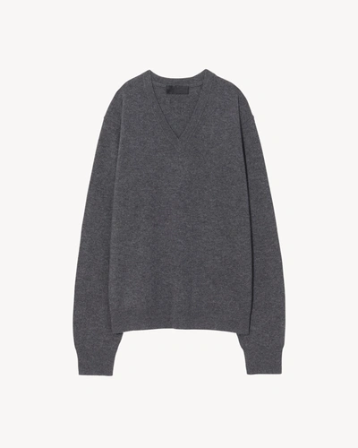 Nili Lotan Cyrus Sweater In Charcoal Melange