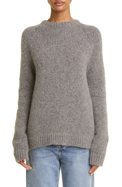 Totême Llama Wool-blend Sweater In Grey