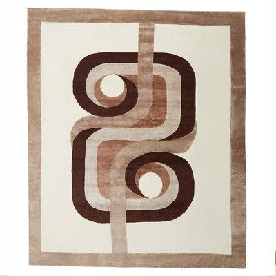 Jonathan Adler Madrid Hand-knotted Rug In Brown