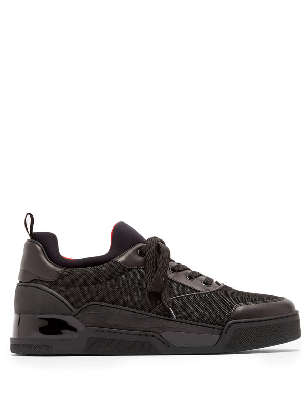 louboutin aurelien black suede