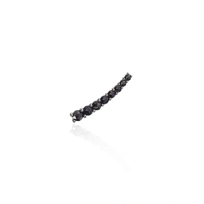 Alinka Jewellery Dasha Small Left Ear Cuff Black Diamonds