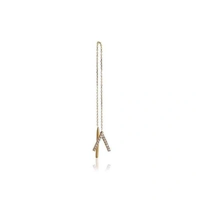 Alinka Jewellery Id Chain Drop Earring Yellow Gold