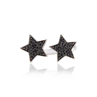 Alinka Jewellery Stasia Two Star Ring Black Diamonds