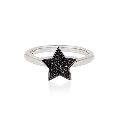 Alinka Jewellery Stasia Single Star Ring Black Diamonds