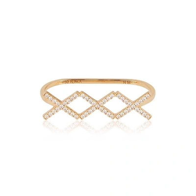 Alinka Jewellery Katia Trio Three-finger Ring Yellow Gold