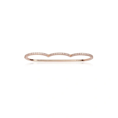 Alinka Jewellery Cloud Superfine Three-finger Ring Rose Gold