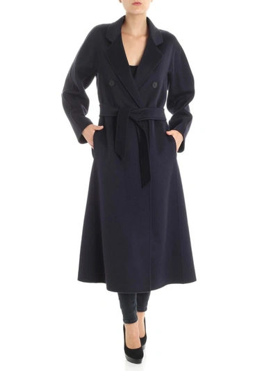 Max Mara Fazio Coat In Blue