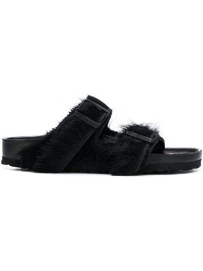Rick Owens Birkenstock Arizona Ponyskin Sandals