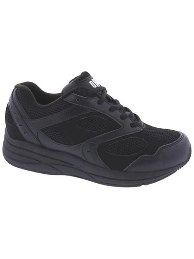 Drew Flare Womens Leather Lifestyle Athletic And Training Shoes In Black
