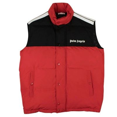 Palm Angels Red Down Padded Vest Jacket