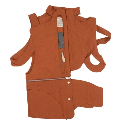A-cold-wall* Unisex Rust Cut-out Jacket In Brown