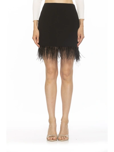 Alexia Admor Floral Skirt In Black