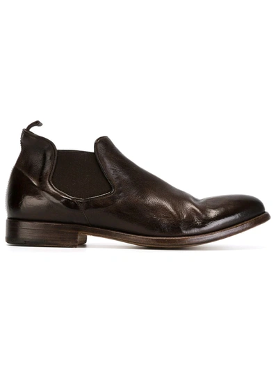 Alberto Fasciani Classic Chelsea Boots In Brown