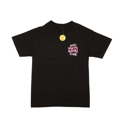Anti Social Social Club Black And Pink Fragment Bolt T-shirt