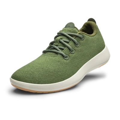 Allbirds Men's Wool Runner Mizzles In Thunder Green