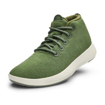 Allbirds Men's Wool Runner In Up Mizzles - Thunder Green