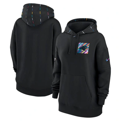 Nike Carolina Panthers Crucial Catch Club  Women's Nfl Pullover Hoodie In Black