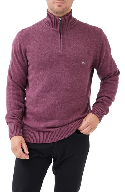 Rodd & Gunn Merrick Bay Sweater In Cranberry