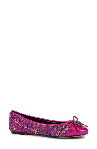 Kurt Geiger Eagle Ballet Flat In Pink Multi