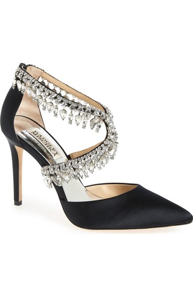 Badgley Mischka 'glamorous' Crystal-embellished Pointy Toe Pump (women ...